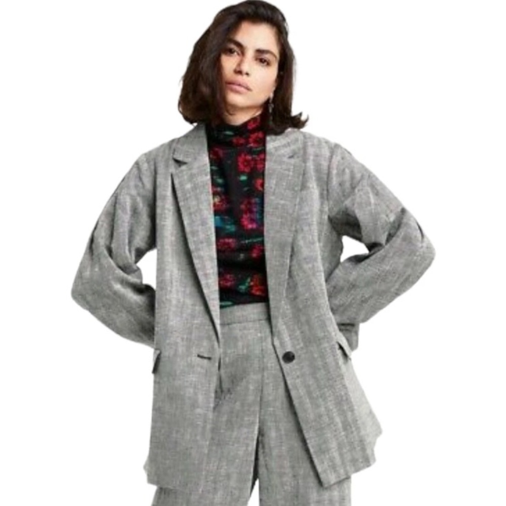 Rachel Comey x Target  Women's Chevron Oversized Tweed Blazer Gray